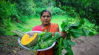 Vegetable Recipe 9 Mixed Vegetable Cooking by Village Food Life [upl. by Sapowith]