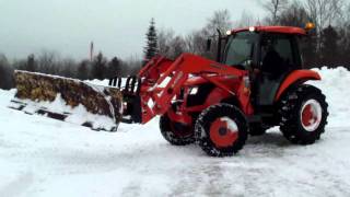 Kubota Snow PLow anglinghomemade [upl. by Justinn946]