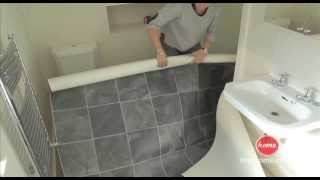 DIY How to lay vinyl or lino flooring [upl. by Lacefield]