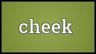 Cheek Meaning [upl. by Talanian]