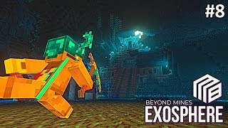 Exploring the DEEP DARK DIMENSION in BM Exosphere  Ep 8  minecraft modded [upl. by Aizti]