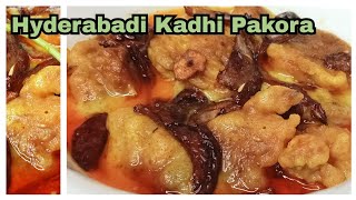 Hyderabadi Kadhi Pakora  Silky Texture Soft Fritters [upl. by Nolyd]