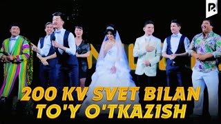 Million jamoasi  200 kv svet bilan toy otkazish [upl. by Hanikas]