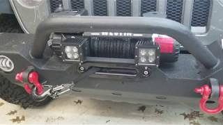 Fairlead light mount you can find anywhere 2018 Jeep wrangler JL [upl. by Iral485]