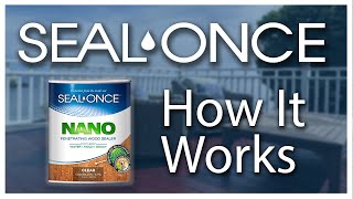 SealOnce Penetrating Wood Sealer  How it Works [upl. by Nogras]