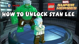 Lego Marvel Super Heroes  How to Unlock Stan Lee  All 50 Stan Lee in Peril Locations  720P HD [upl. by Nitsirhc933]