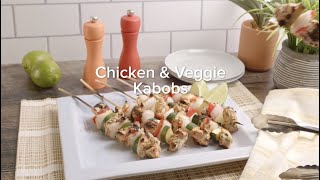 Easy Grilled Veggie amp Chicken Kabob Recipe – How To  Big Y Dig In amp Do It [upl. by Nosyaj]