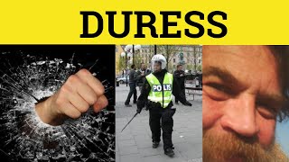 🔵 Duress Meaning  Duress Examples  Duress Defined  Duress Definition Duress Examples Under Duress [upl. by Main]