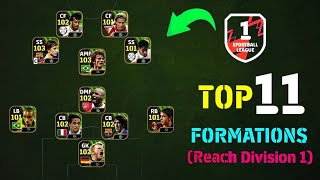 Top 11 Best Formation To Reach Division 1 eFootball 2024 Mobile  4132 Formation 🤔 [upl. by Anitreb120]