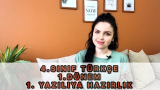 4 SINIF 1 DÖNEM 1 TÜRKÇE YAZILISINA HAZIRLIK [upl. by Wemolohtrab]