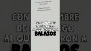 QUE MATARON A BALAZOSAnimacionCanción SubEspañol [upl. by Ariamo]