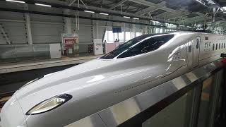 西九州新幹線N700S8000番台Y5編成かもめ26号博多武雄温泉行き新大村発車 [upl. by Pressman]