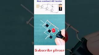 Non Contact AC Line Tester Circuitshorts diycircuit electronicsproject [upl. by Amitak]