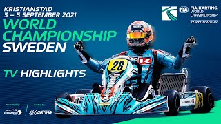 FIA Karting World Championship 2021 Kristianstad Sweden Highlights [upl. by Asirb]