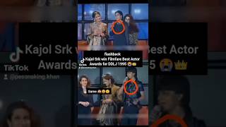 emotional moments kajol srk win awards for DDLJ shorts viral shortsfeed kajol ajaydevgan srk [upl. by Aiouqes348]