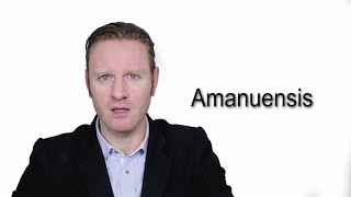 Amanuensis  Meaning  Pronunciation  Word World  Audio Video Dictionary [upl. by Amsaj]