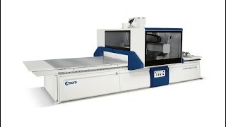 SCM Morbidelli N100 CNC bovenfrees met bovenrollen [upl. by Boice]