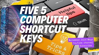 Computer 5Tricks  How to Shut down computerHow to Screen shots and recording on computer shot key [upl. by Juana]