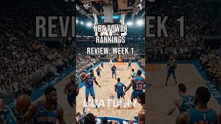 NBA Power Rankings Review Week 1 [upl. by Dowski]