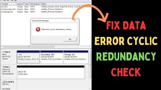 How to Fix Data Error Cyclic Redundancy Check on Windows 11 [upl. by Amary]