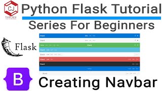 4 Python Flask Tutorial  Creating Navbar Using Bootstrap v5 in Flask App  Code Jana [upl. by Josh]