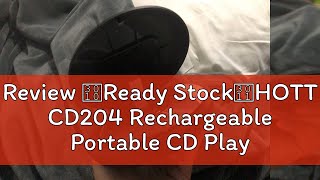 Review 【Ready Stock】HOTT CD204 Rechargeable Portable CD Player Small Music CD Walkman Discman with [upl. by Wende152]