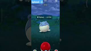 Pod of spheal PokemonGo spheal pokemon pokeball charmander egg shinypokemon shorts [upl. by Rettig389]