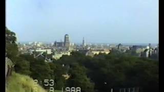 Spacer po Gdańsku  Wyspa Spichrzów panorama miasta rok 1988 [upl. by Eilujna]