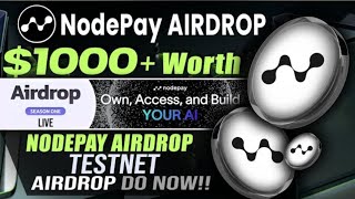 🪂NodePay Airdrop GET IT NOW💯 Claim Voucher Code  Nodepay Airdrop✅✅ [upl. by Tarrant49]