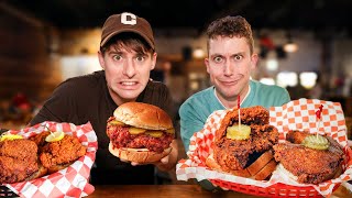 Two Brits try REAL Nashville Hot Chicken for the first time [upl. by Miof Mela]