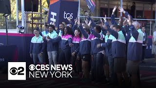 2024 TCS New York City Marathon opening ceremonies held [upl. by Nnad]