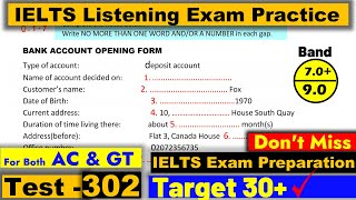 IELTS Listening Practice Test 2023 with Answers Real Exam  302 [upl. by Aicertal]