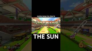 excitebike arena out of bounds glitch in mario kart mario mariokart mk8dx nintendo [upl. by Allisurd]