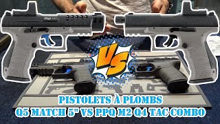 Pistolets à plombs Q5 Match 5quot PPQ M2 Q4 TAC Combo 45 mm diabolo [upl. by Adlemy]