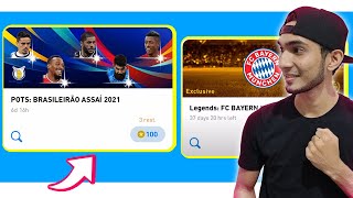 Destaques do Brasileirão e Legends do Bayern de Munique Pes 21 Mobile [upl. by Luci542]