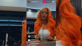 Cardi B 👩 Talking Trash🗑️ On Instagram😲 live November 3rd 2024 cardib [upl. by Nylteak]