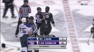 Ryan Reaves vs Kyle Clifford Mar 17 2011 [upl. by Hadley]