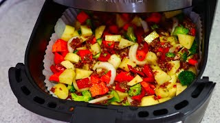 Air Fry Recipe Minced Meat Potato With Veggies  Potato Air Fryer Recipes [upl. by Nillor370]