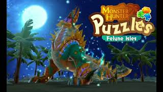 OST  Monster Hunter Puzzles Felyne Isles Spark of Blue Zinogre battle theme [upl. by Oicnanev618]