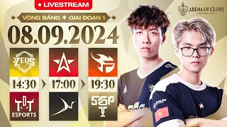 ZEUS vs TDT  1S vs BSS  FPT vs SGP  VÒNG BẢNG ĐTDV MÙA ĐÔNG 2024  NGÀY 0809 [upl. by Corty]