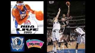 Spurs vs Mavericks  NBA Live 2005 [upl. by Fabio592]