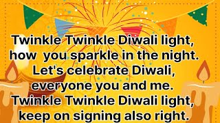 Diwali poem Diwali rhymes kids song English rhymes for kids Diwali rhymes in English [upl. by Delainey440]