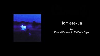 Homiesexual by Daniel Caesar  Karaoke with BACKING VOCALS [upl. by Malloch]