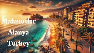 Mahmutlar Beach amp Coastline Alanya Turkey Road Panorama Public Transport amp Tourism Insights [upl. by Ida455]