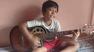 Lemon Tree Cover by a kid who plays guitar and sing💚 [upl. by Ynattirb]