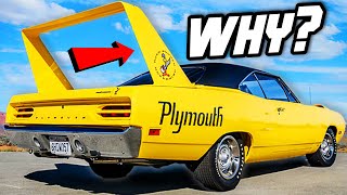 Why is the Plymouth Roadrunner Superbird so WEIRD [upl. by Addam512]