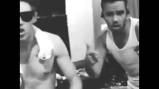 Niall horan rapping shirtless with Liam Payne Instagram Video [upl. by Chilton]