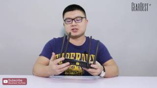 Gearbest Review DLink DIR822 1200Mbps Wireless Router  Gearbestcom [upl. by Wan]