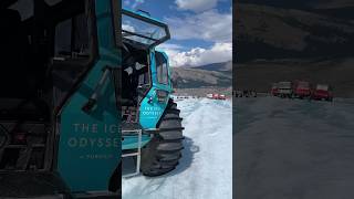 POV Walking on the Athabasca Glacier on the Icefields Parkway  shorts [upl. by Coonan859]