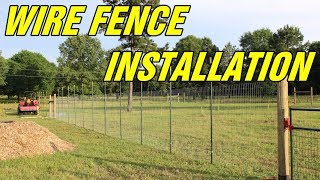 Wire fence instalation for your orchard or garden [upl. by Clevie]